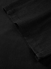 Men's Black Wide-Leg Denim Pants