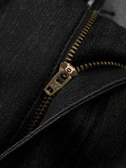 Men's Black Wide-Leg Denim Pants