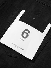 Men's Black Wide-Leg Denim Pants
