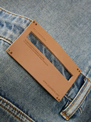 Men's Cotton Washed Straight-Leg Jeans