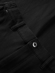 Men's Elastic-Waist Straight-Leg Jeans