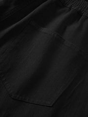 Men's Elastic-Waist Straight-Leg Jeans