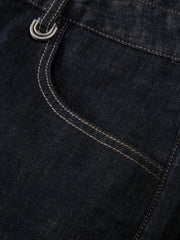 Men's Vintage Jeans with Contrast Topstitching