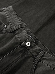 Men's Gradient Washed Wide-Leg Jeans