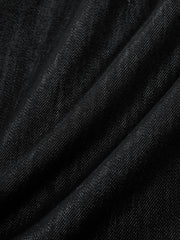 Men's Denim Shorts with Stitching Details
