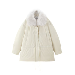 Women's Down Parka with Fox Fur Collar