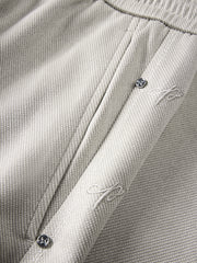 Men's Casual Textured Mid-Length Shorts