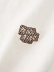 Men's Cotton T-Shirt with Back Embroidery