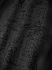 Men's Cotton Graphic T-Shirt with Embroidery