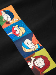 Men's Cotton Cartoon Print T-Shirt
