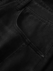 Men's Cotton-Blend Washed Tapered Jeans