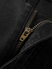 Men's Cotton-Blend Washed Tapered Jeans