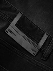 Men's Cotton-Blend Washed Tapered Jeans