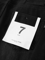 Men's Cotton-Blend Washed Tapered Jeans