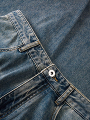 Men's Vintage Washed Tapered Jeans