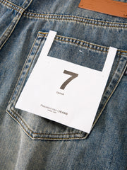 Men's Vintage Washed Tapered Jeans