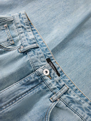 Men's Lightweight Washed Straight-Leg Jeans