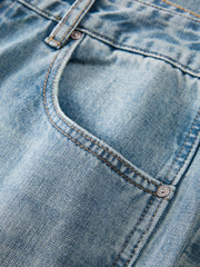 Men's Lightweight Washed Straight-Leg Jeans