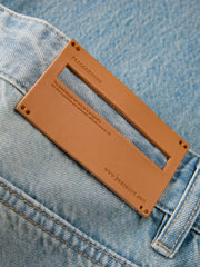 Men's Cotton Washed Straight-Leg Jeans