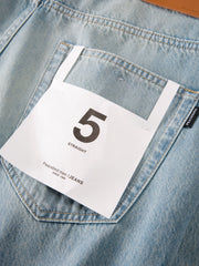 Men's Cotton Washed Straight-Leg Jeans