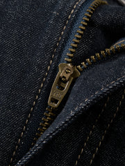 Men's Cotton-Blend Washed Tapered Jeans