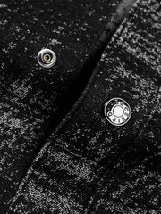 Men's Textured Jacquard Short-Sleeve Shirt