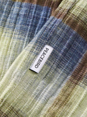 Men's Casual Contrast Plaid Shirt