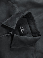 Men's Loose-Fit Faux Suede Jacket