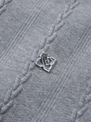 Men's Cable-Textured Half-Zip Sweatshirt