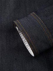 Men's Utility Stand-Collar Denim-Look Jacket