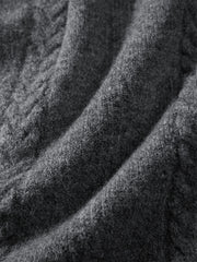 Men's Loose-Fit Cable-Knit Cardigan