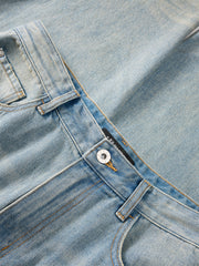 Men's Gradient-Washed Wide-Leg Jeans