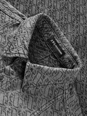 Men's Gradient Jacquard Long-Sleeve Shirt