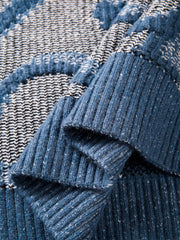 Men's Vintage Contrast-Pattern Pullover