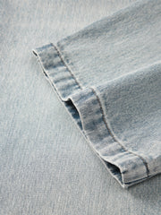Men's Vintage Washed Straight-Leg Jeans