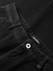 Men's Washed Distressed Tapered Jeans