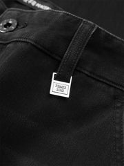 Men's Washed Distressed Tapered Jeans