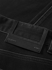 Men's Washed Distressed Tapered Jeans