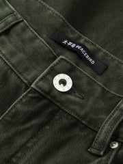 Men's Wide-Leg Colored Denim Pants