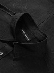 Men's Tonal Textured Jacquard Shirt