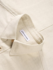 Men's Tonal Textured Jacquard Shirt