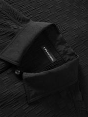 Men's Relaxed Checkerboard Jacquard Shirt