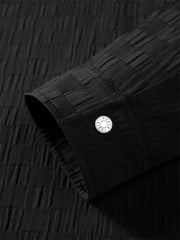 Men's Relaxed Checkerboard Jacquard Shirt