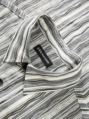 Men's Loose-Fit Textured Stripe Jacquard Shirt