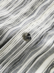 Men's Loose-Fit Textured Stripe Jacquard Shirt