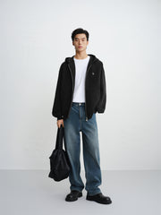 Men's Basic Zip-Up Hoodie