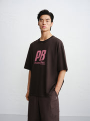 Men's Crewneck Letter-Print T-Shirt
