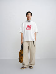 Men's Crewneck Letter-Print T-Shirt