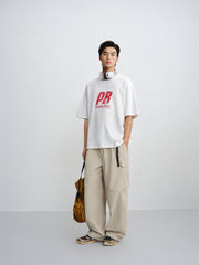 Men's Crewneck Letter-Print T-Shirt