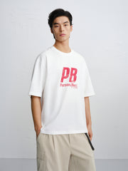 Men's Crewneck Letter-Print T-Shirt